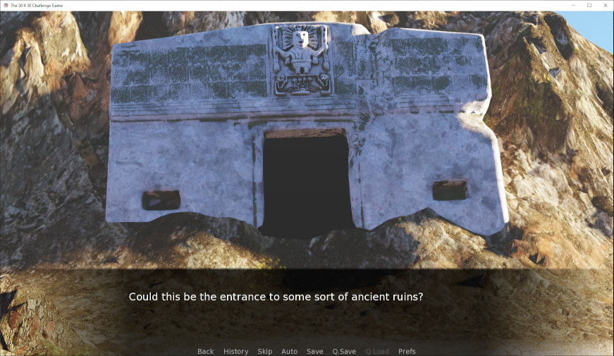 Screenshot of the 30 4 30 visual novel